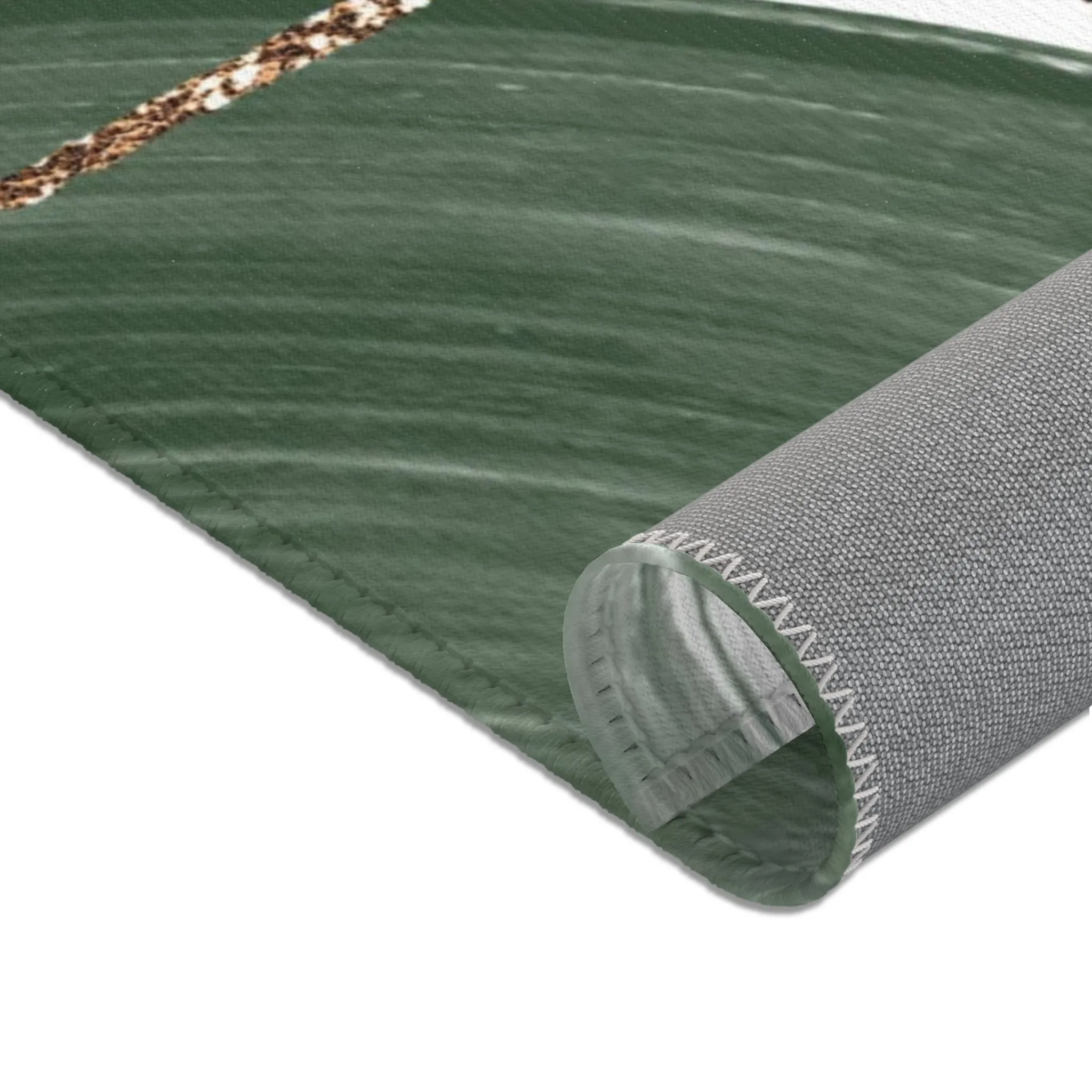 Abstract Boho Area Rug | Blush Ivory, Sage Green