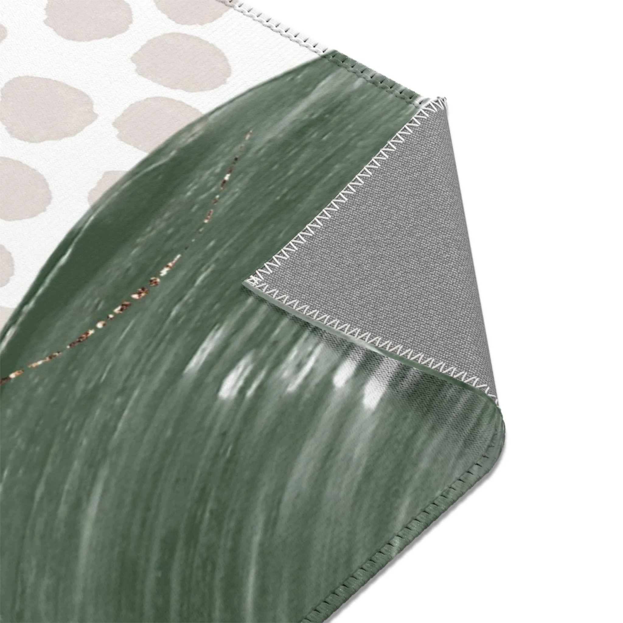 Abstract Boho Area Rug | Blush Ivory, Sage Green