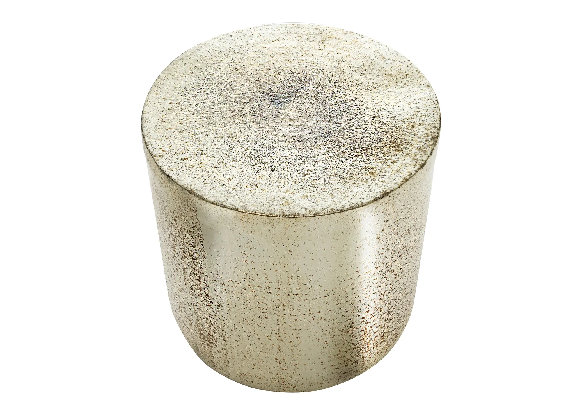 Accent Table, Drum, Side, End, Nightstand, Lamp, Living Room, Bedroom, Gold Metal, Contemporary, Modern