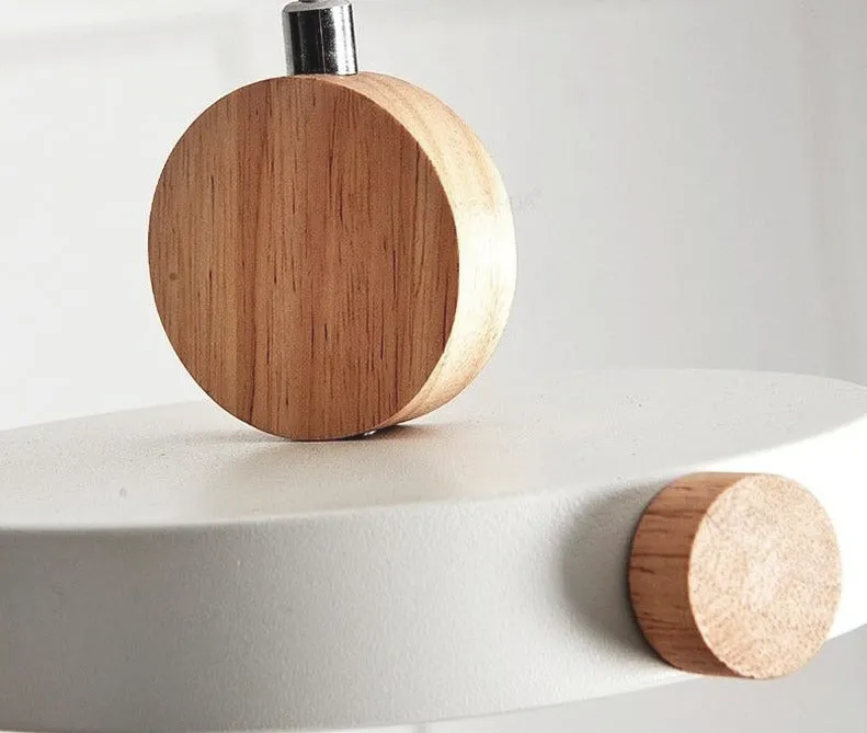 Batisse Minimalist Pendant Light in Metal and Wood