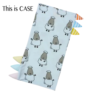 Bed-Time Buddy™ Case Big Sheepz Blue with Color & Stripe tag - Jumbo