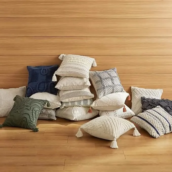 Bedsure Circle Tufted Boho Pillow Cover Coins