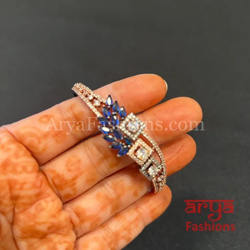 CZ Emerald Bracelet/ Indian Mint Green Cubic Zirconia Bracelet