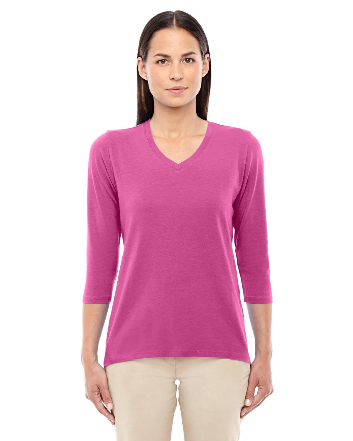 Devon & Jones Ladies' Perfect Fit™ Bracelet-Length V-Neck Top