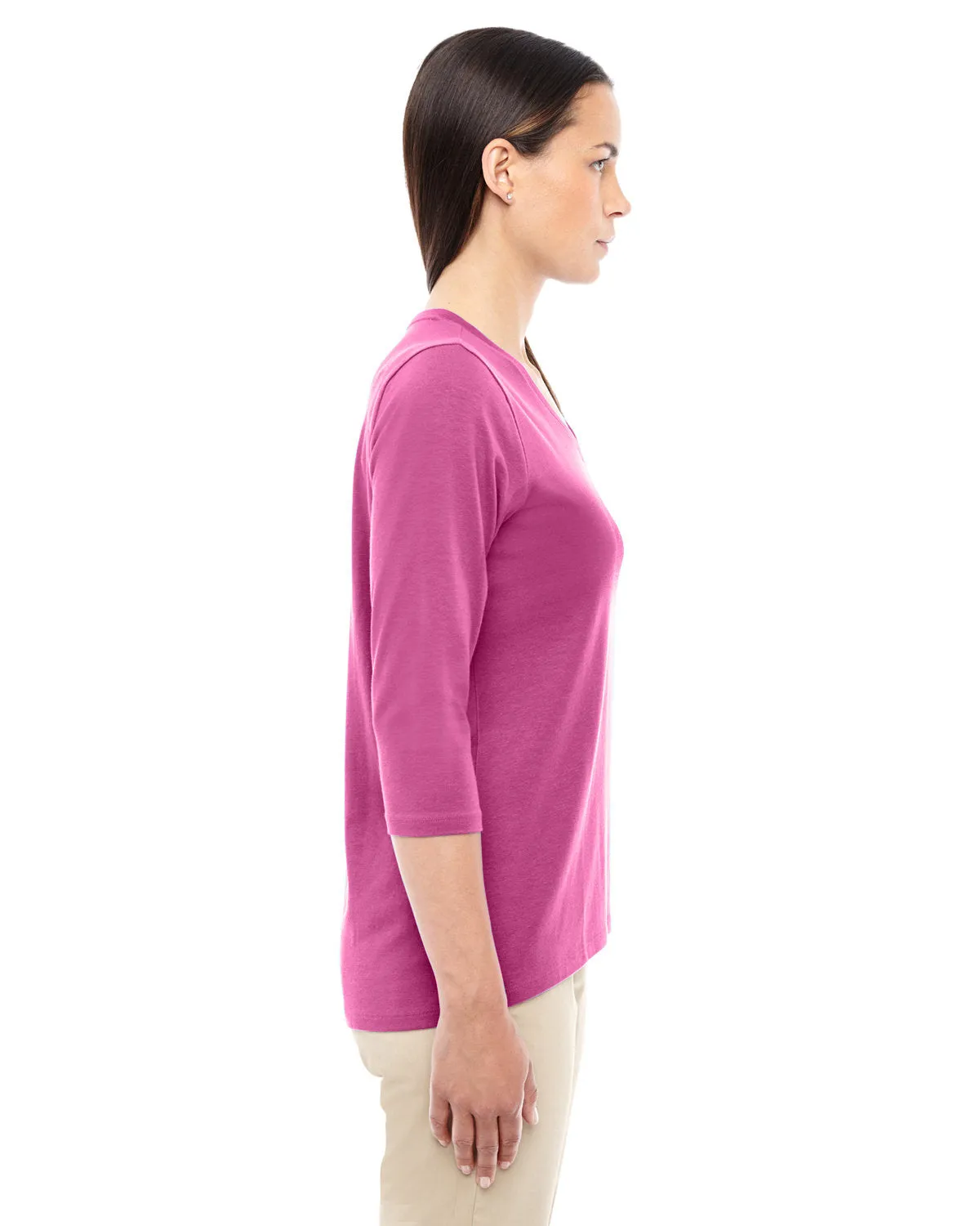 Devon & Jones Ladies' Perfect Fit™ Bracelet-Length V-Neck Top