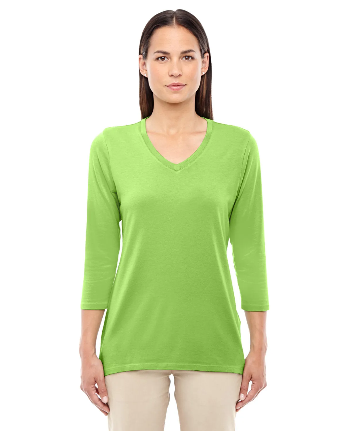 Devon & Jones Ladies' Perfect Fit™ Bracelet-Length V-Neck Top