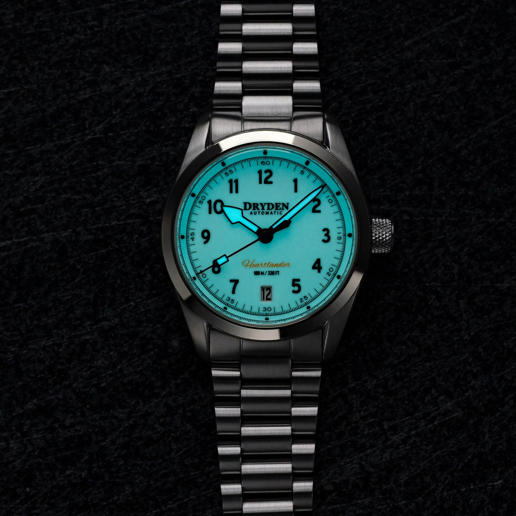 Dryden Heartlander Automatic Field Watch - Full Lume