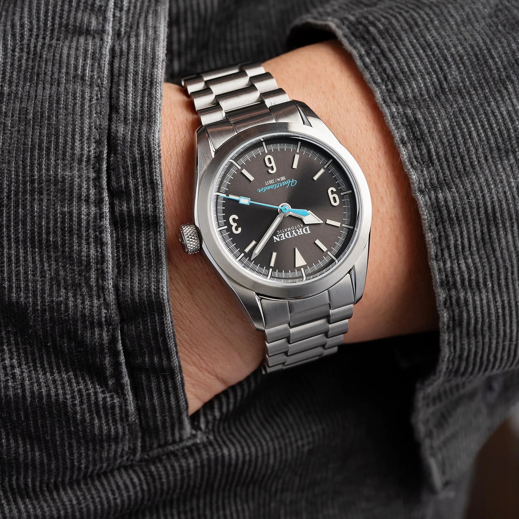 Dryden Heartlander Automatic Field Watch - Gunmetal Grey