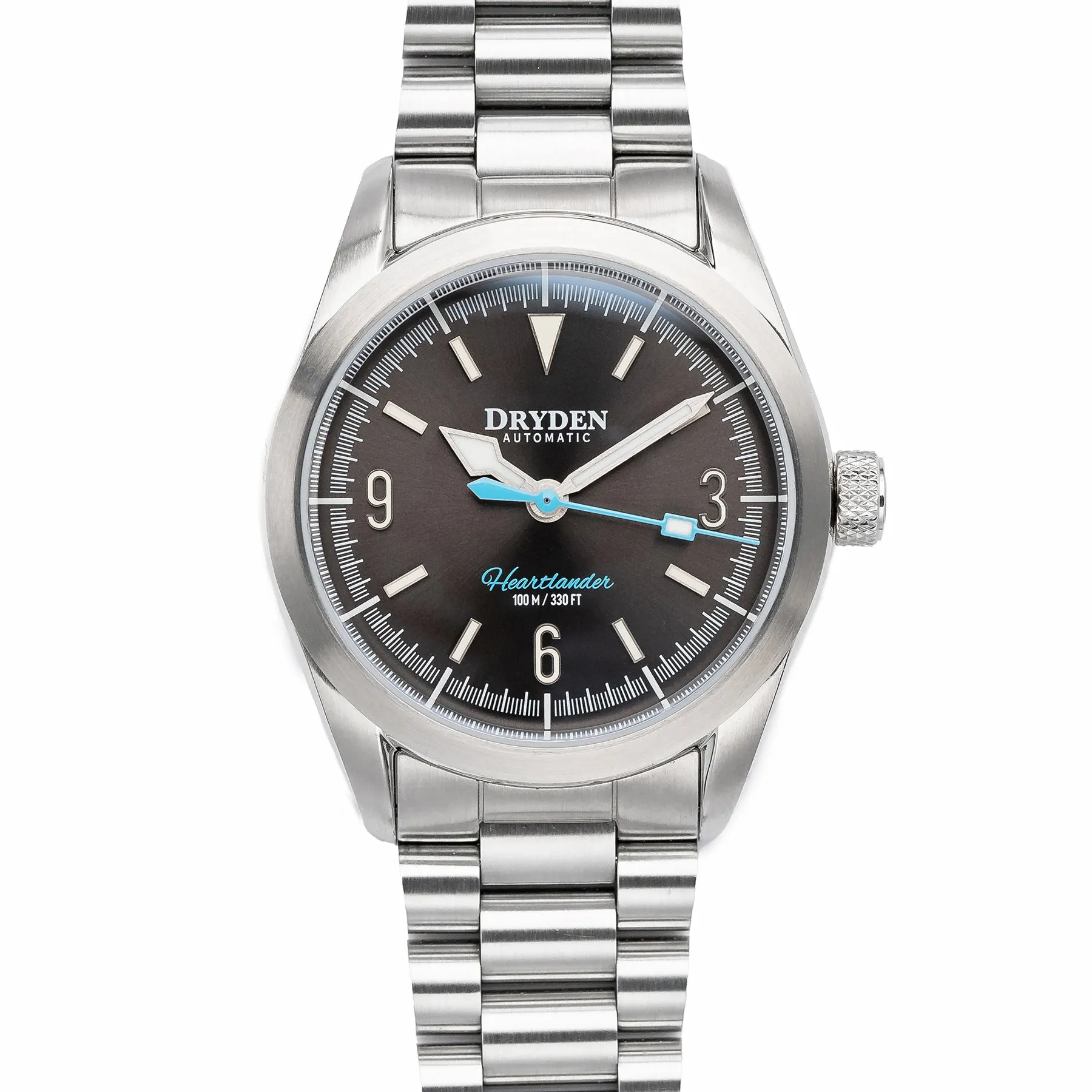 Dryden Heartlander Automatic Field Watch - Gunmetal Grey