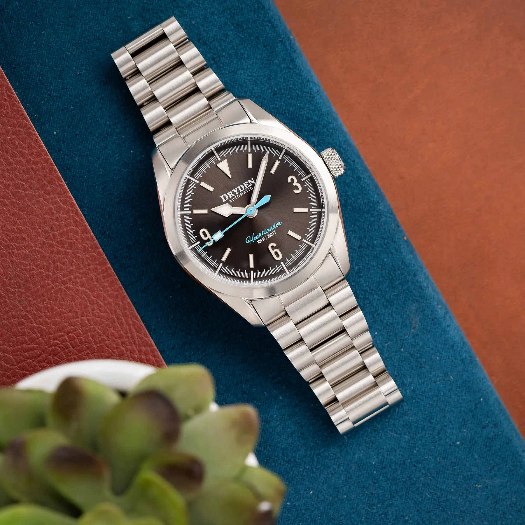 Dryden Heartlander Automatic Field Watch - Gunmetal Grey