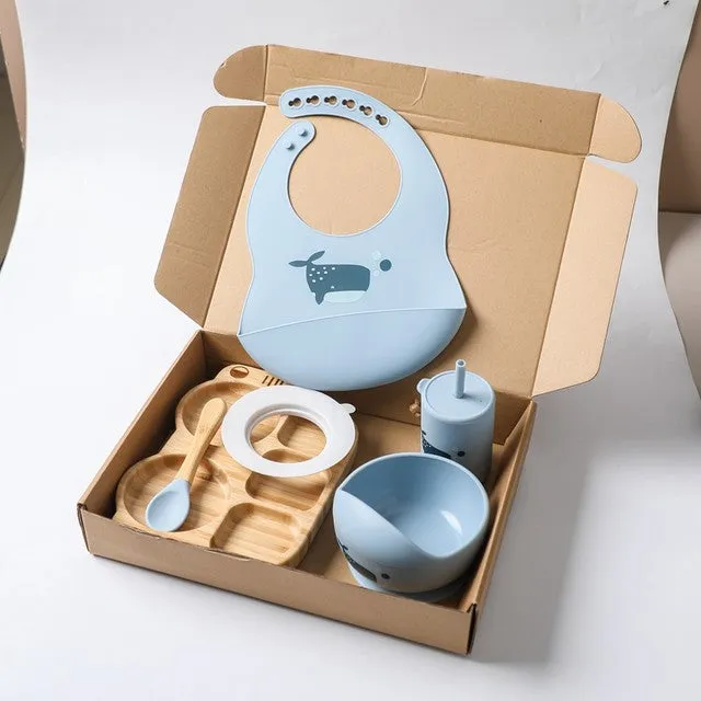 EcoBus Bamboo Feeding Set – Safe Bowls & Spoons for Baby-Led Weaning