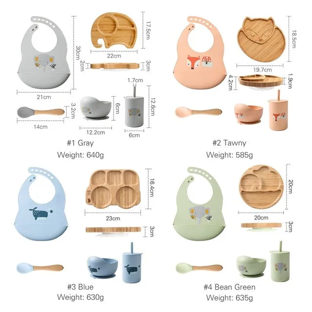 EcoBus Bamboo Feeding Set – Safe Bowls & Spoons for Baby-Led Weaning