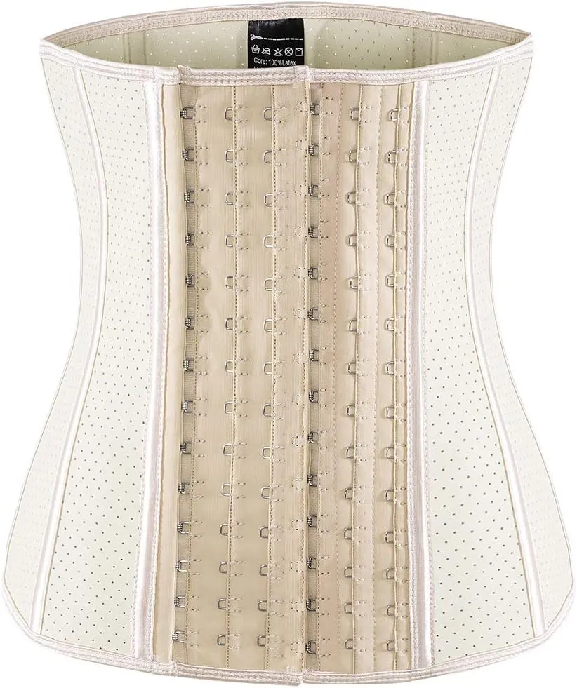 ECOWALSON Waist Trainer for Women Corset Cincher Body Shaper Girdle Trimmer with Steel Bones Extender
