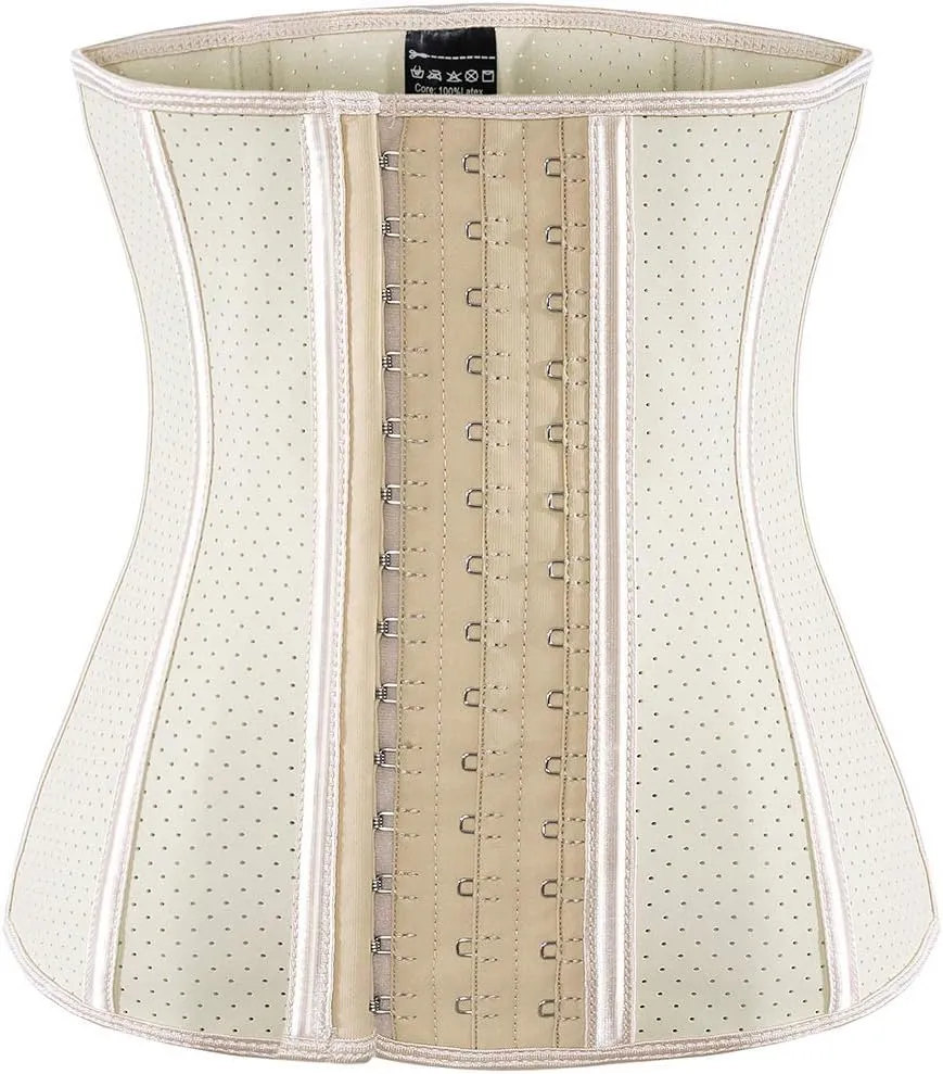 ECOWALSON Waist Trainer for Women Corset Cincher Body Shaper Girdle Trimmer with Steel Bones Extender