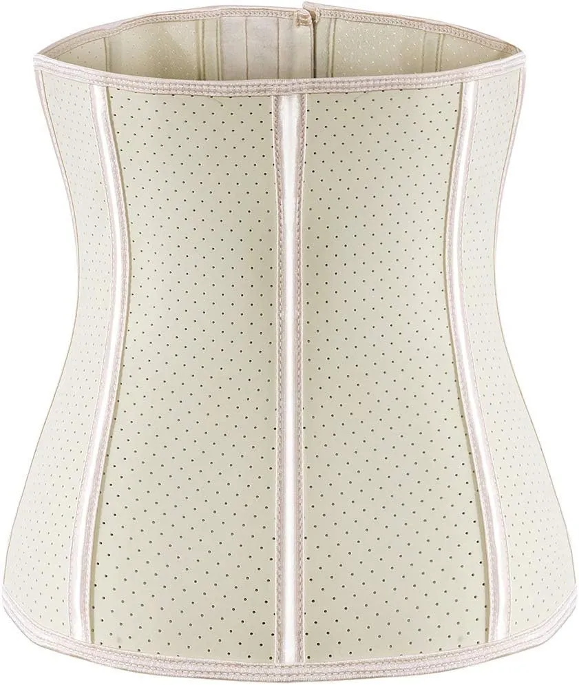 ECOWALSON Waist Trainer for Women Corset Cincher Body Shaper Girdle Trimmer with Steel Bones Extender