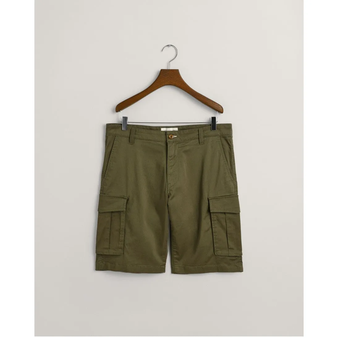 GANT Relaxed Fit Twill Cargo Shorts Juniper Green 205069