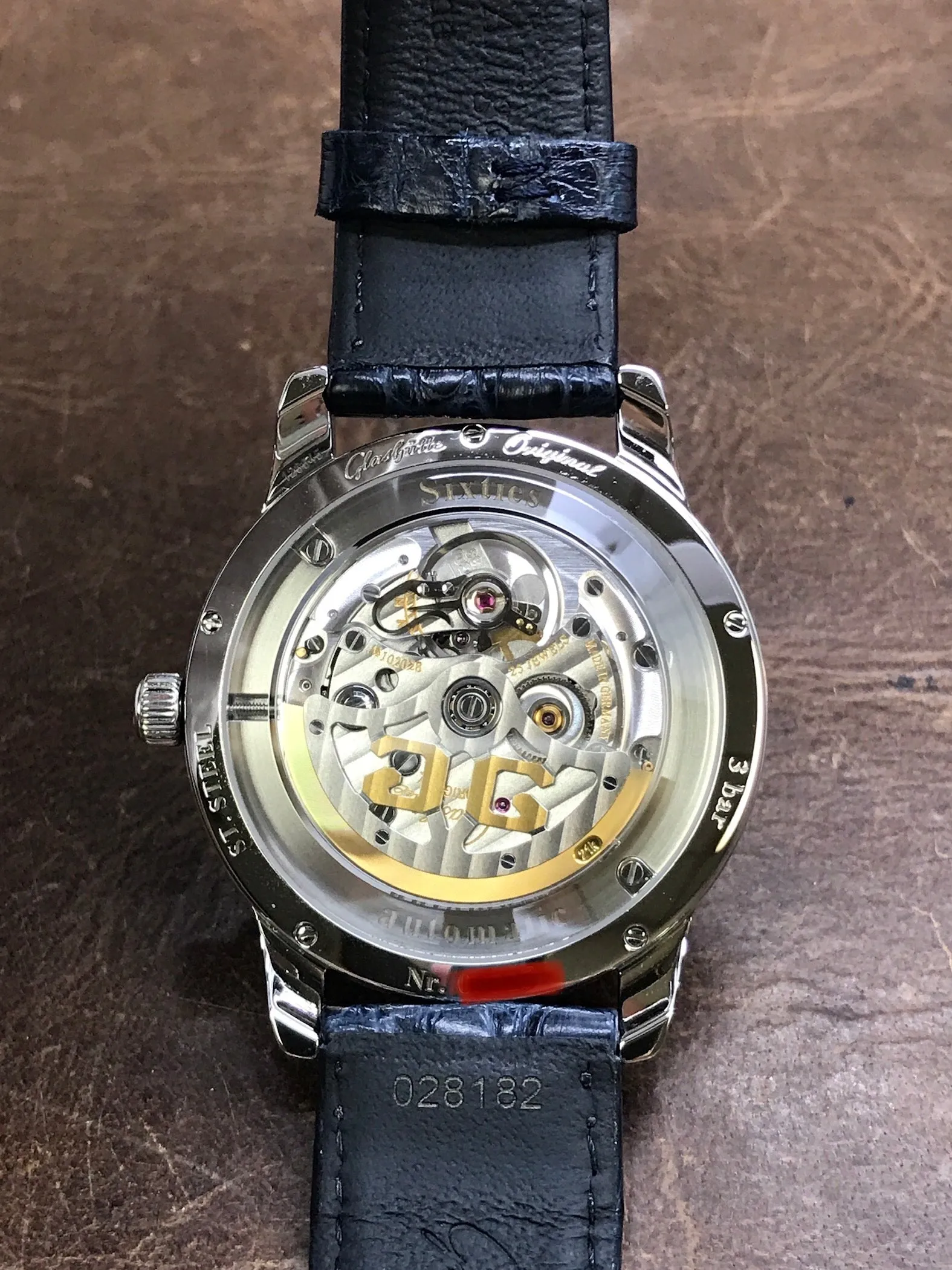 Glashutte Original Sixties 1-39-52-06-02-04 Blue Dial Automatic Men's Watch