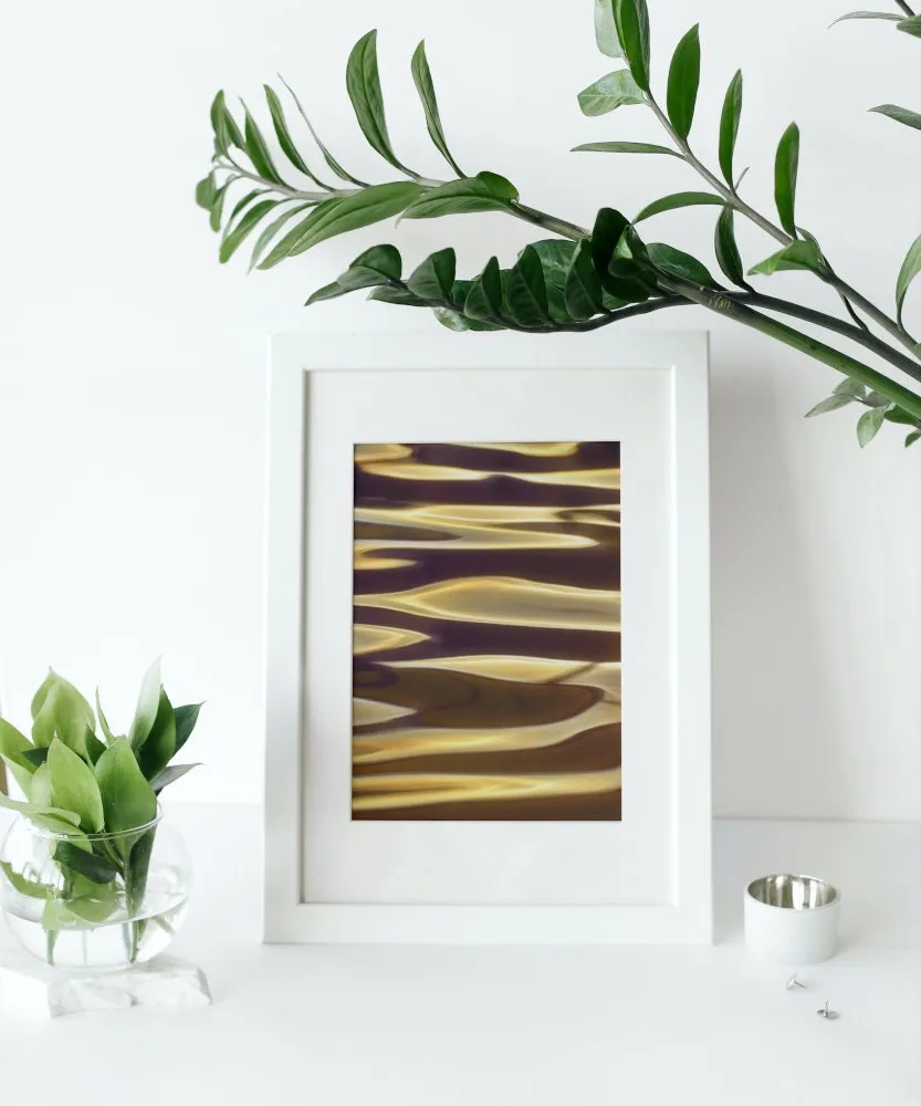 Golden Water Classy Poster PRINTABLE WALL ART, Luxury Poster, Luxury Fashion Wall Art, Glam Decor, Modern Living Room