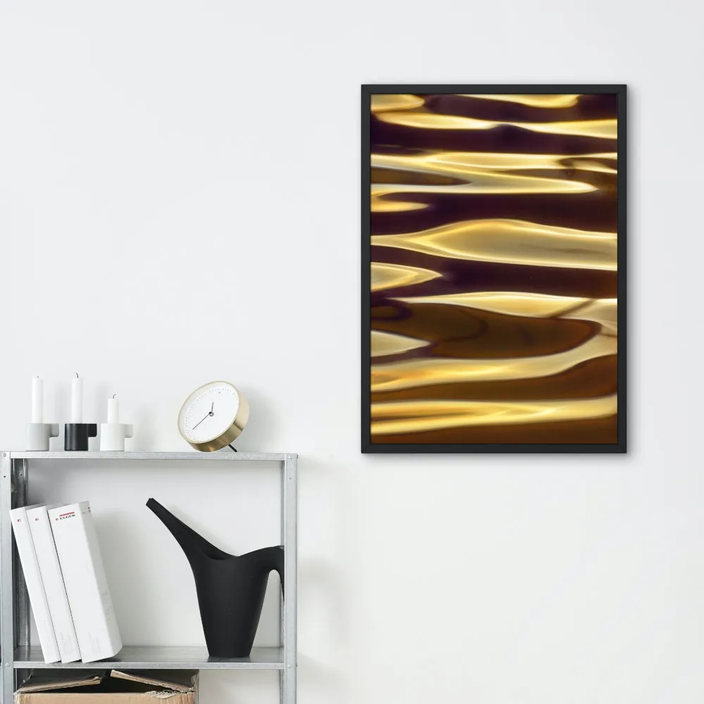 Golden Water Classy Poster PRINTABLE WALL ART, Luxury Poster, Luxury Fashion Wall Art, Glam Decor, Modern Living Room