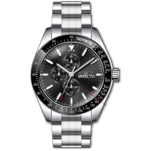 Invicta Aviator Men's Multifunction Black Dial Watch