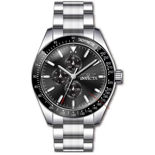Invicta Aviator Men's Multifunction Black Dial Watch