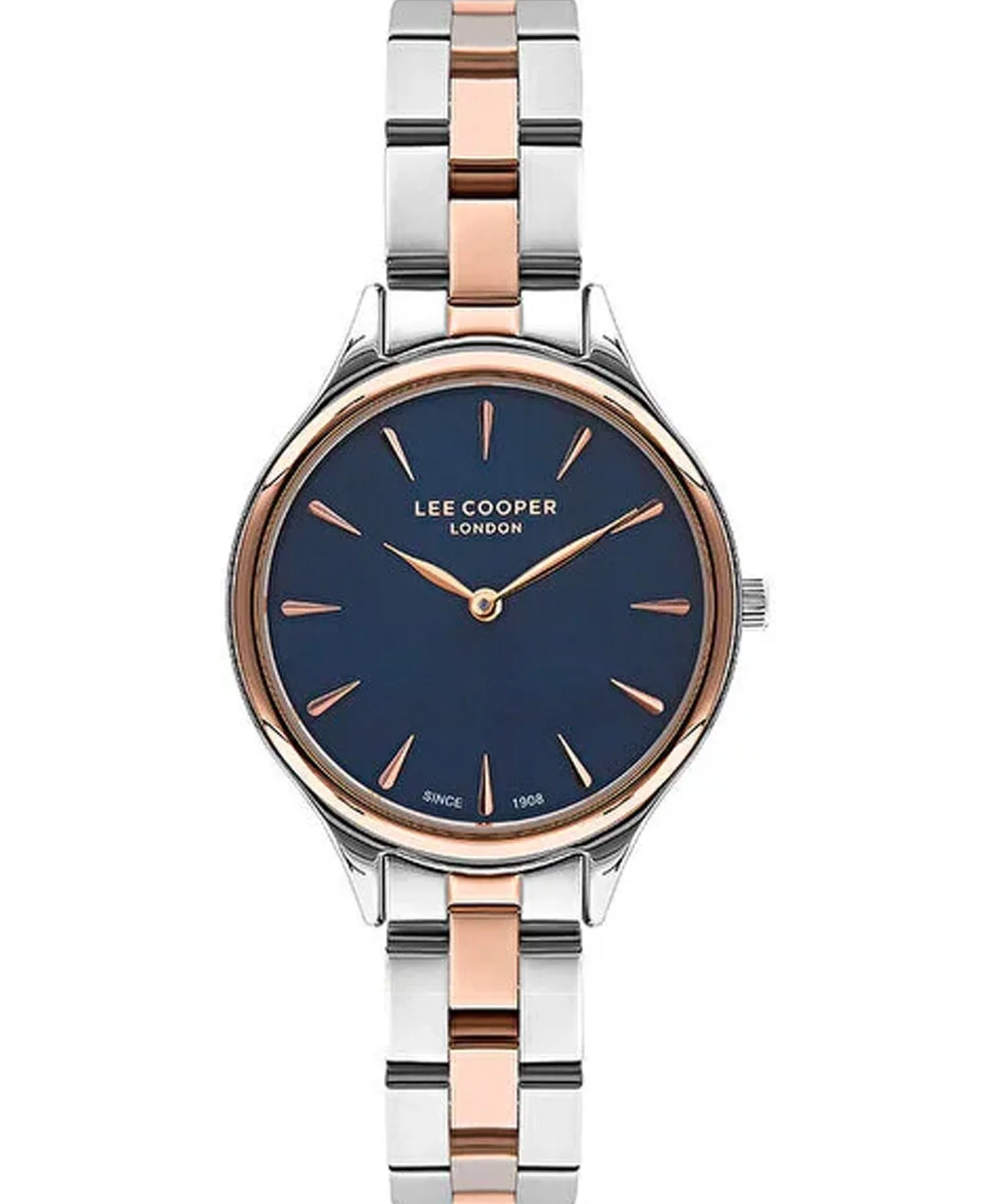 Lee Cooper  Women's Watch Blue Dial Two Toned Metal Strap, LC07568.590