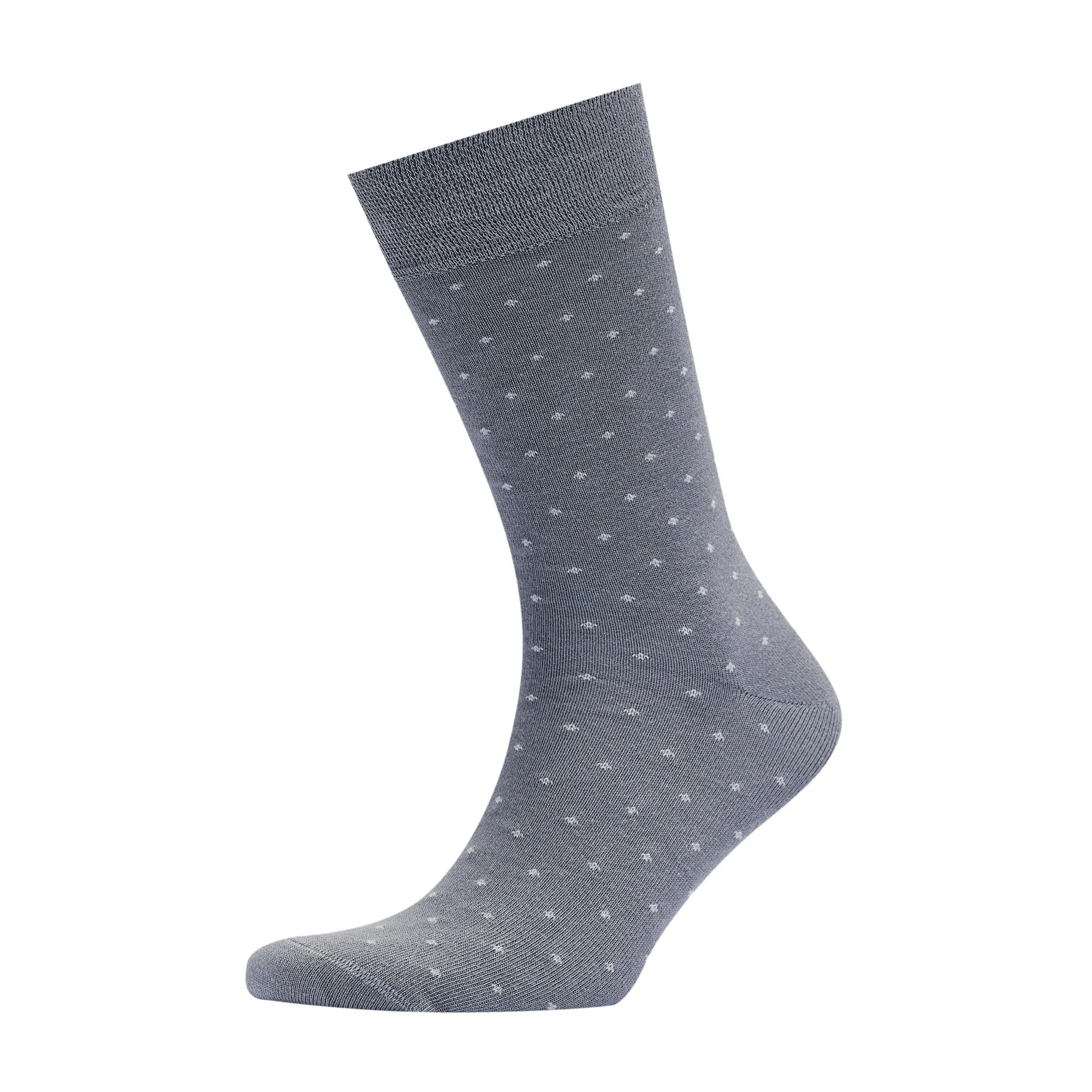 Men's Bamboo Dress Socks • Dotted Pack of 1/3/5 Pairs • Ocean Grey