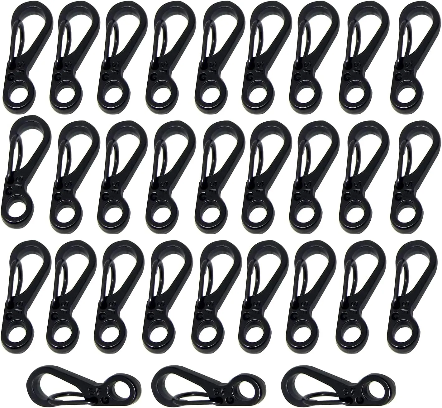 Mini Carabiner Clips with Metal Spring Wiregate Hook and Little Eye Hole for Keychain Backpack Clasps