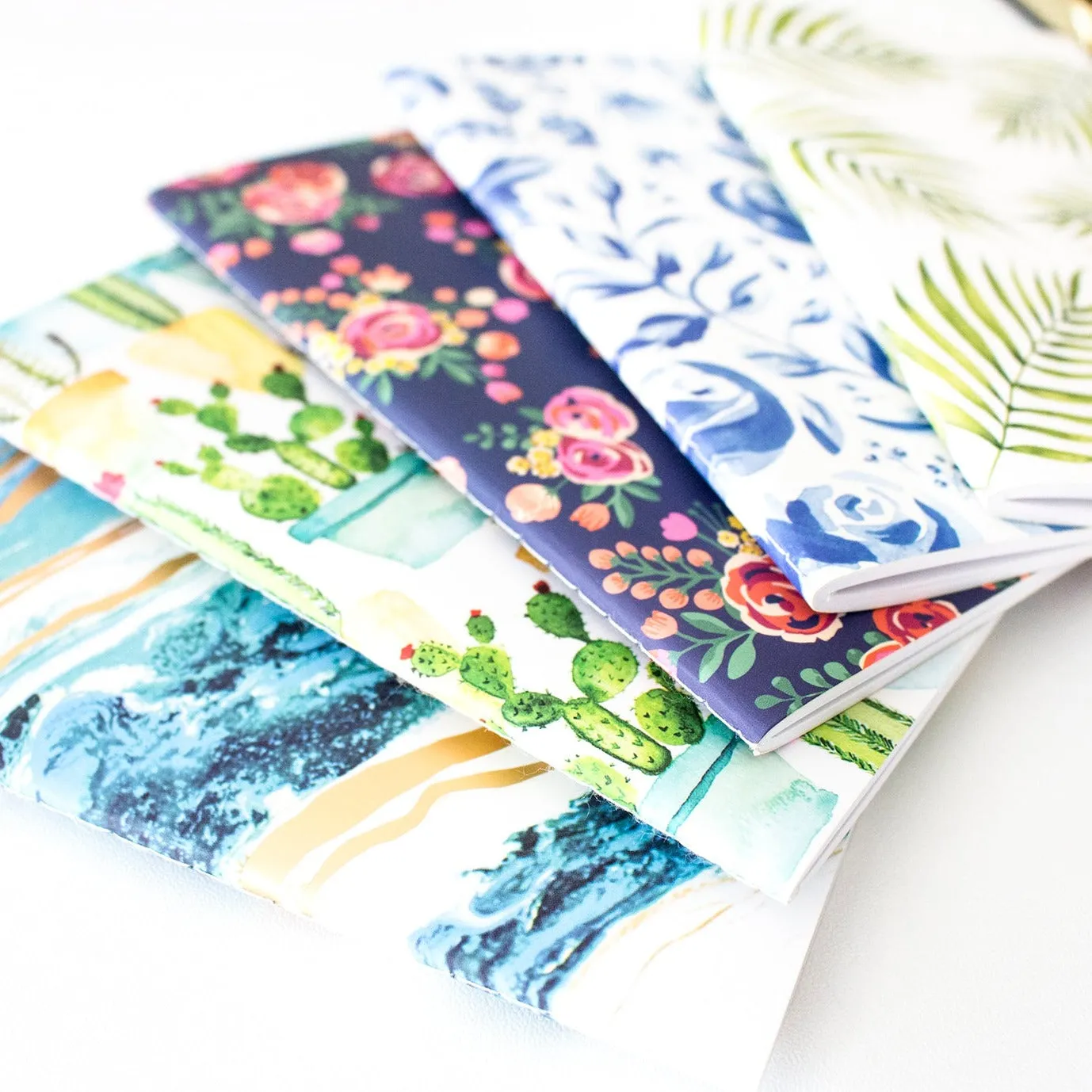 Mini Lined Notebook Set of 5, Assorted Patterns