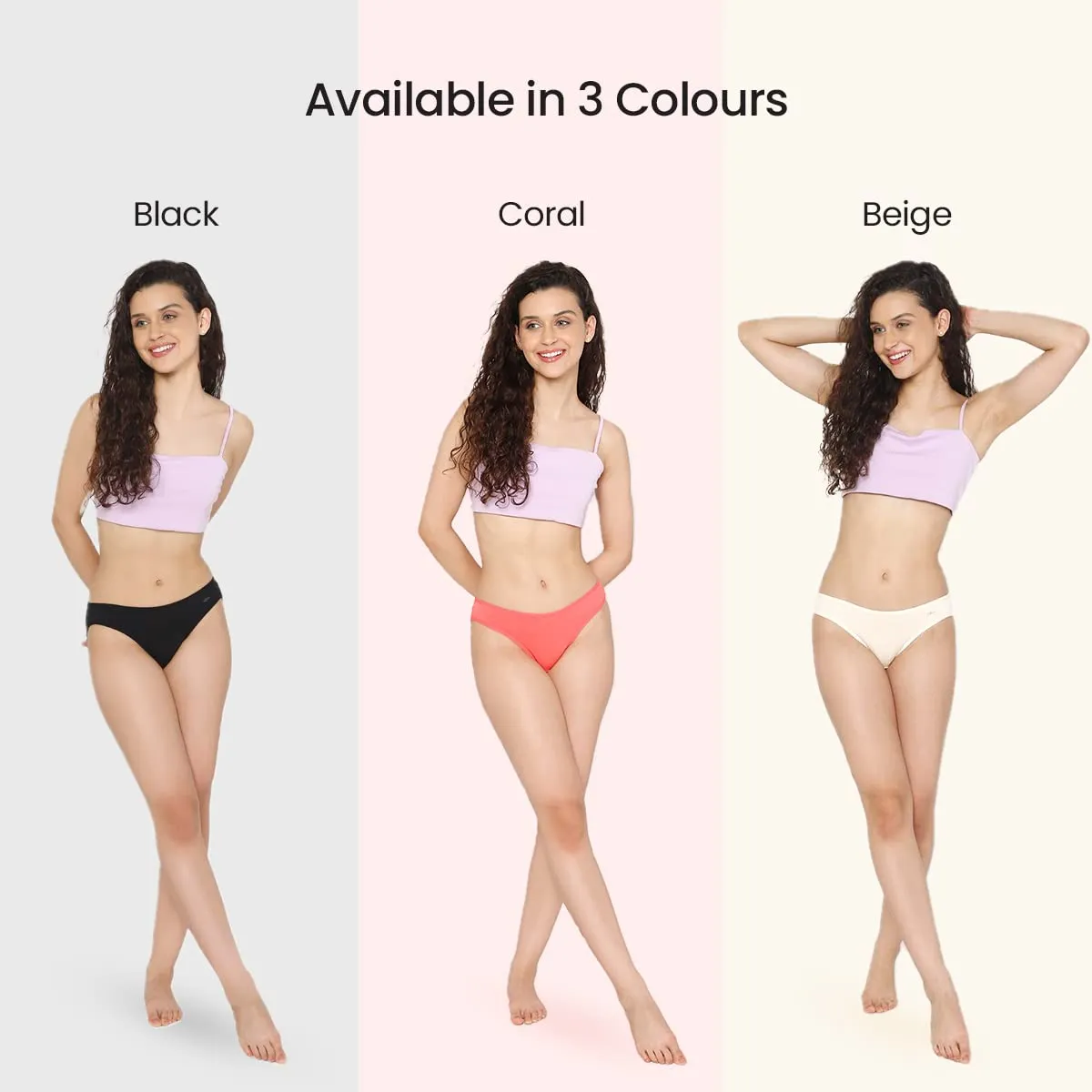 Mush Womens Ultra Soft Bamboo Modal Bikini Brief || Breathable Panties || Anti-Odor, Seamless, Anti Microbial Innerwear (S, Rose Pink)