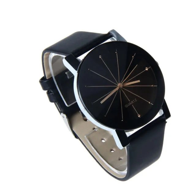New 2016 Attractive High quality New Arrival Men Quartz Dial Clock Leather Wrist Watch Round Case fashion  Men's sports Watches