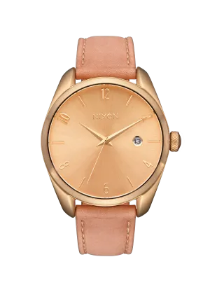 Nixon Thalia Leather Watch - Light Gold Tan