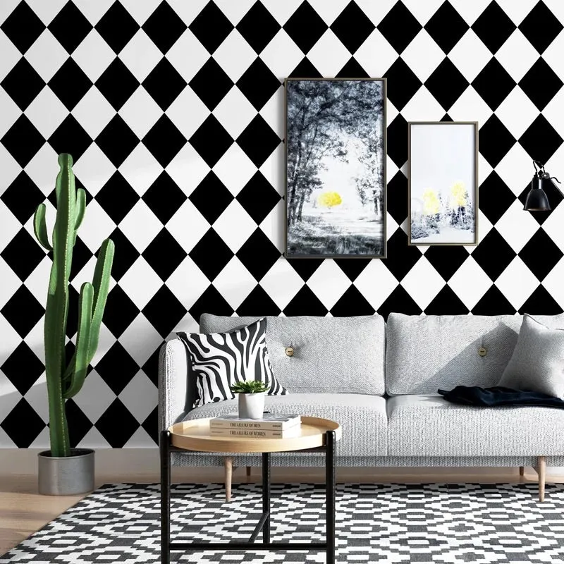 Nordic Style Minimalist Black and White Wallpaper (5㎡)