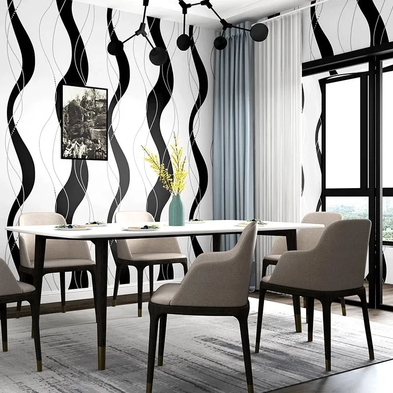 Nordic Style Minimalist Black and White Wallpaper (5㎡)