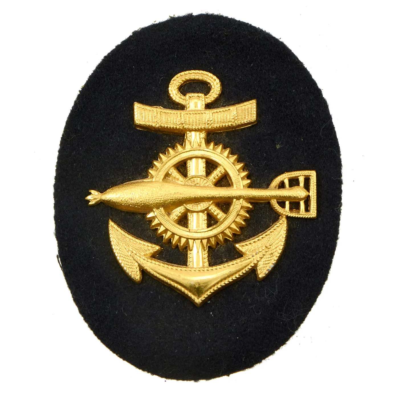 Original German U-boat Insignia Lot - WWII Kriegsmarine Ratings Badges & Dog Tag with Post War Cap Tally