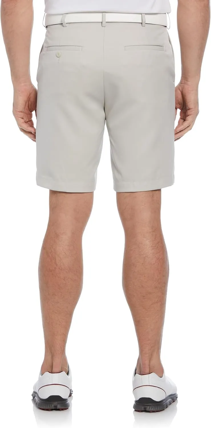 PGA TOUR Men's 9" Golf Shorts with Expandable Waistband, Flat Front, Moisture-Wicking, Sun Protection, Stretch, Lightweight