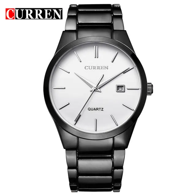 relogio masculino CURREN Luxury Brand Full Stainless Steel Analog Display Date Men's Quartz Watch Business Watch Men Watch 8106