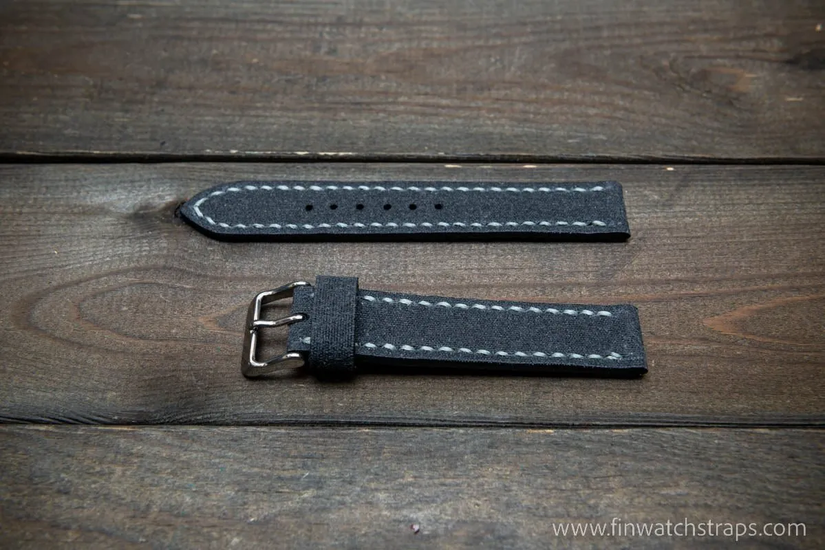 Sailcloth Marine Canvas handmade watch straps by FinWatchStraps®
