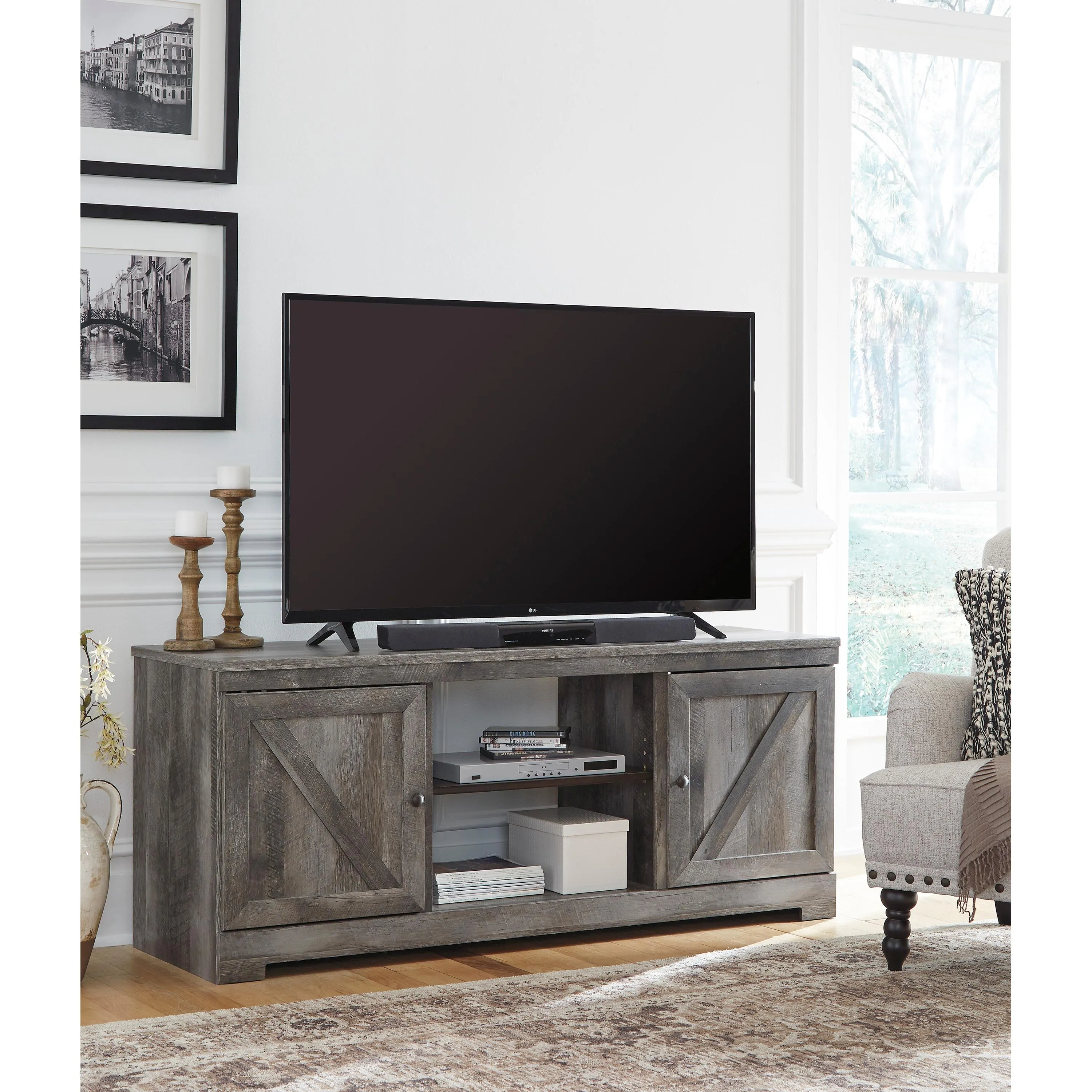 Signature Design by Ashley Wynnlow TV Stand with Cable Management W440-68
