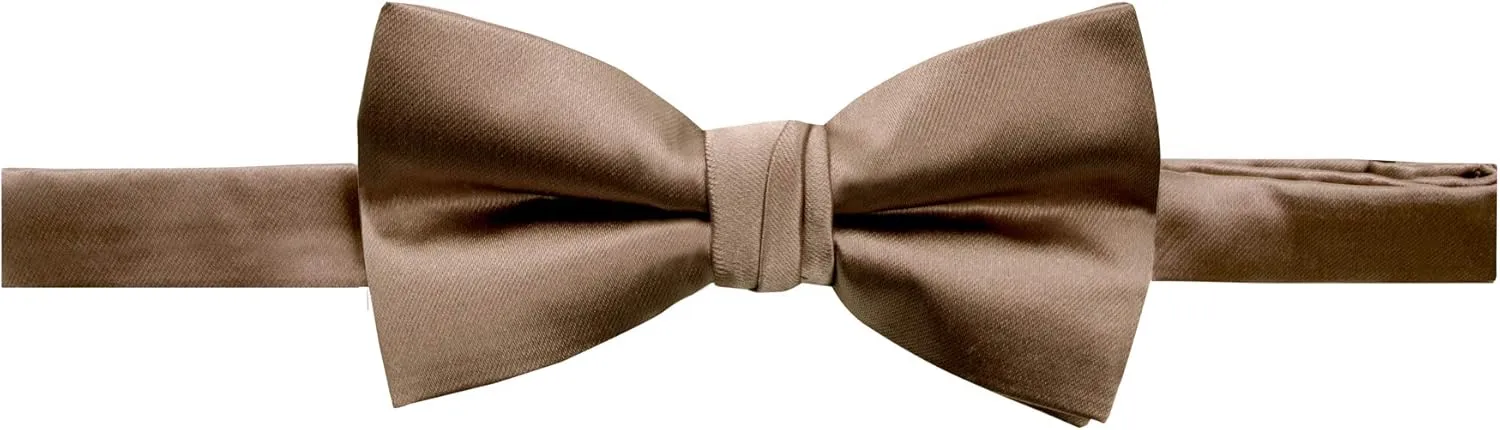 Spring Notion Men's Solid Color Satin Microfiber Bow Tie