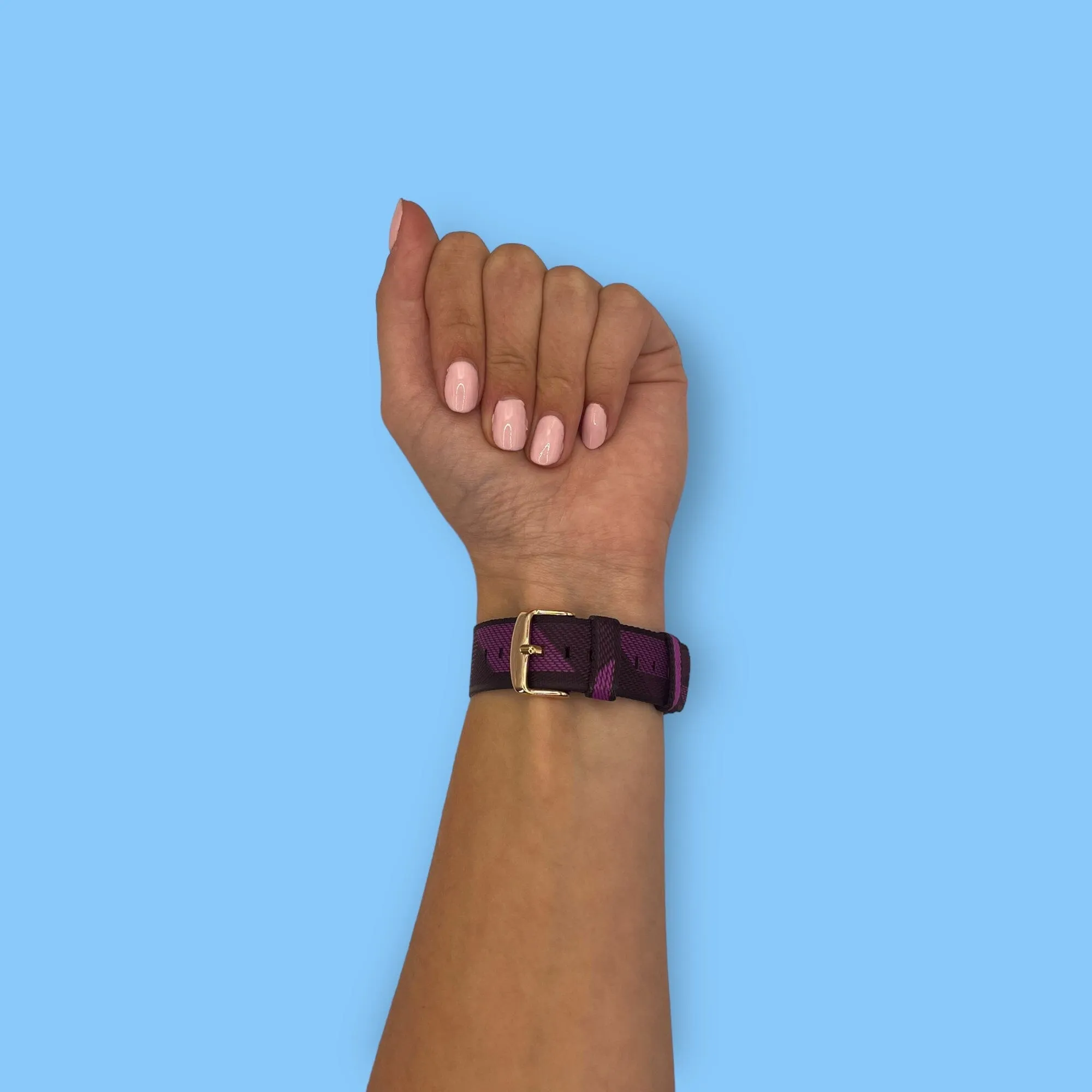 Stylish Canvas Watch Straps Compatible with Kogan Active  II Smart Watch