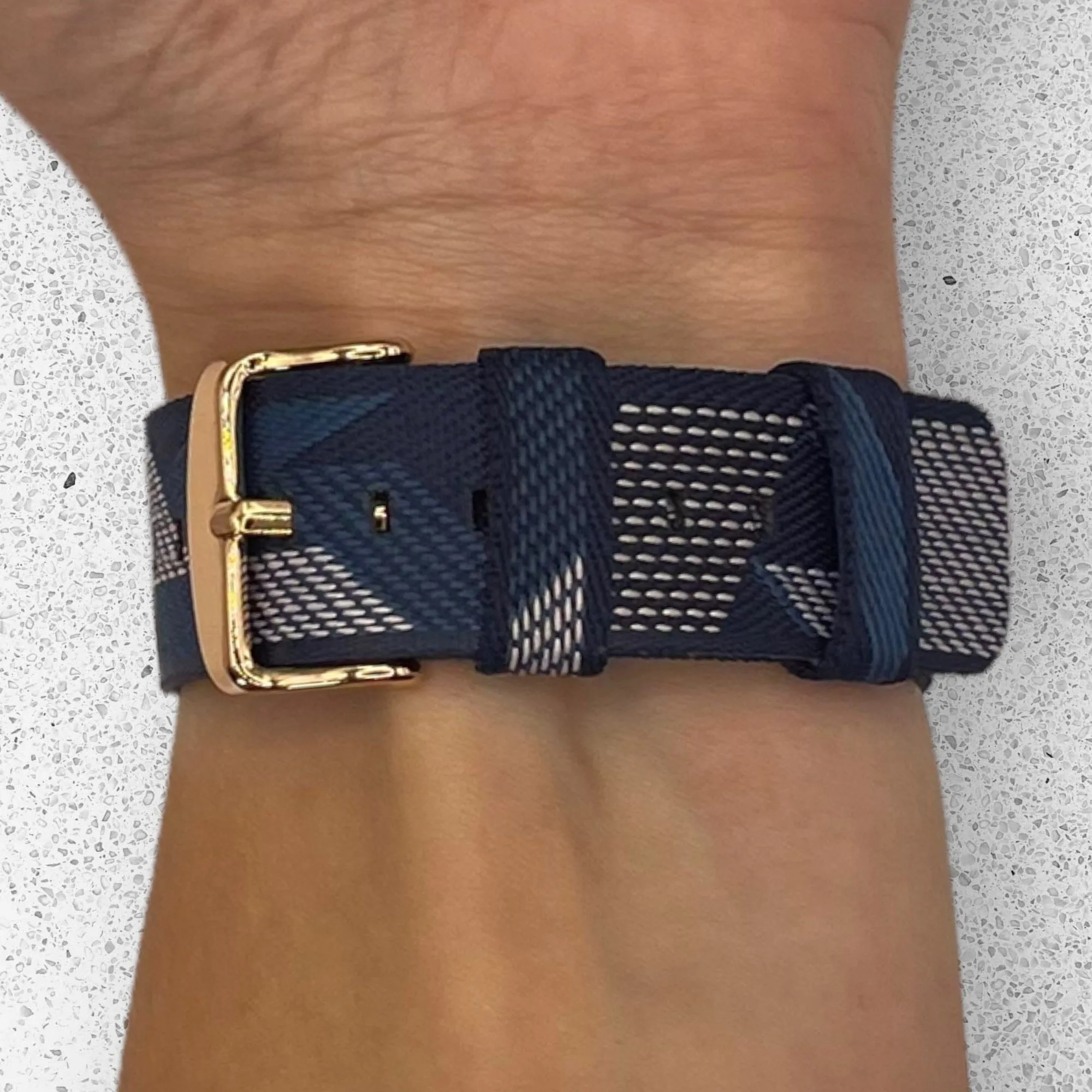 Stylish Canvas Watch Straps Compatible with Kogan Active  II Smart Watch