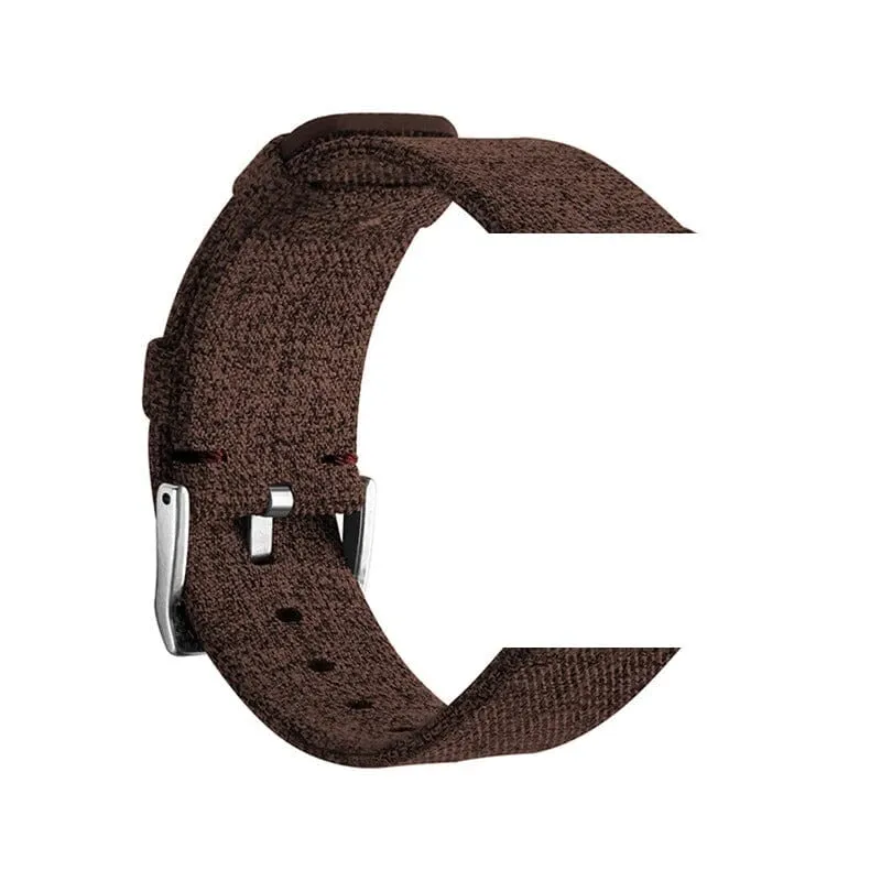 Stylish Canvas Watch Straps Compatible with Kogan Active  II Smart Watch