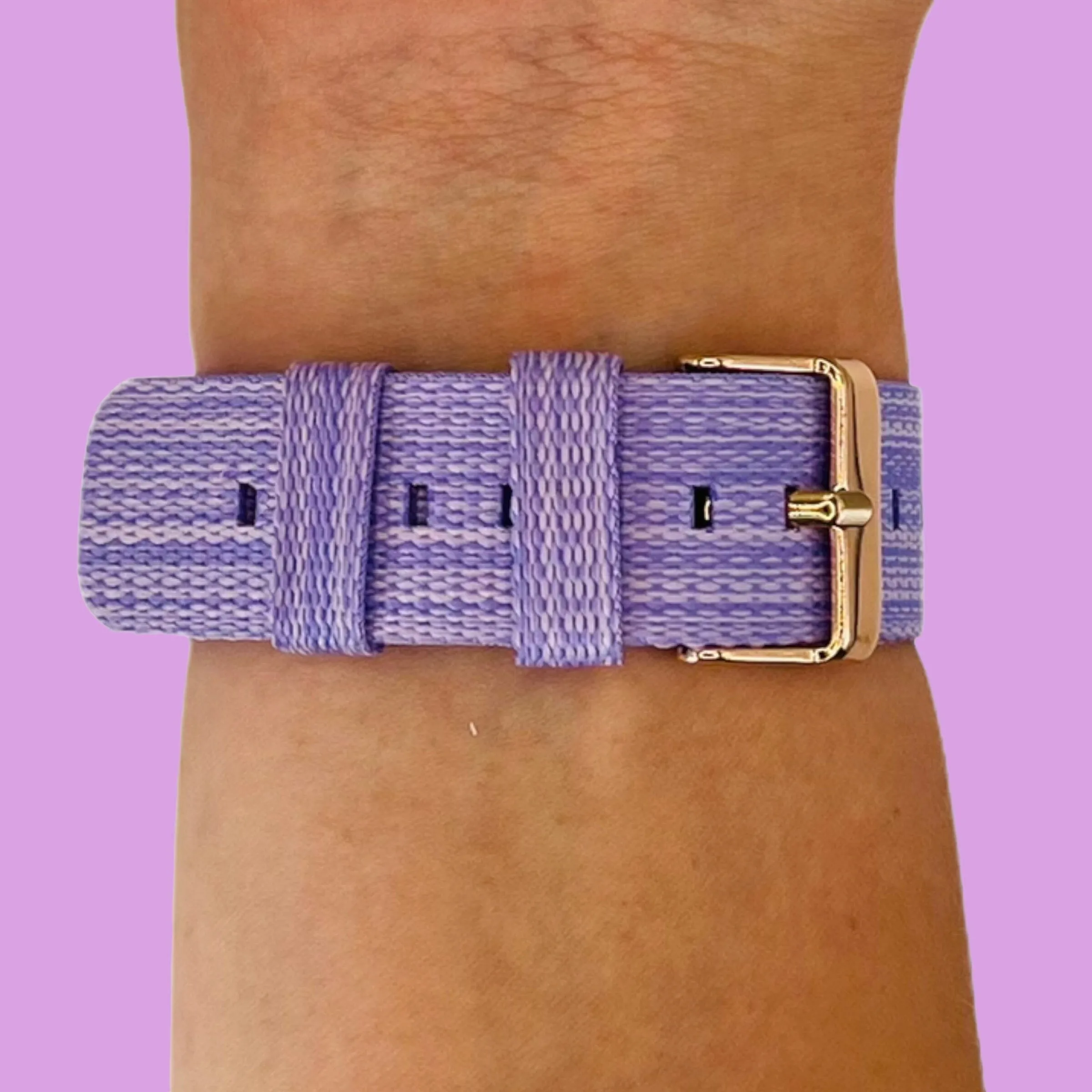 Stylish Canvas Watch Straps Compatible with Kogan Active  II Smart Watch