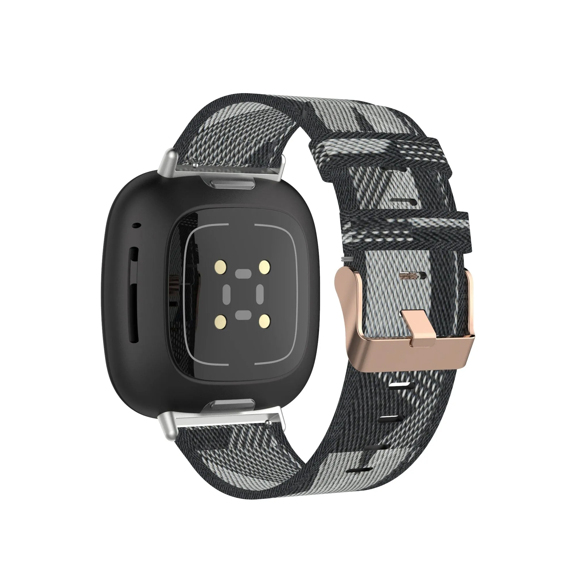 Stylish Canvas Watch Straps Compatible with Kogan Active  II Smart Watch
