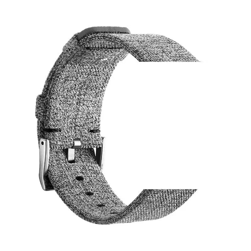 Stylish Canvas Watch Straps Compatible with Kogan Active  II Smart Watch