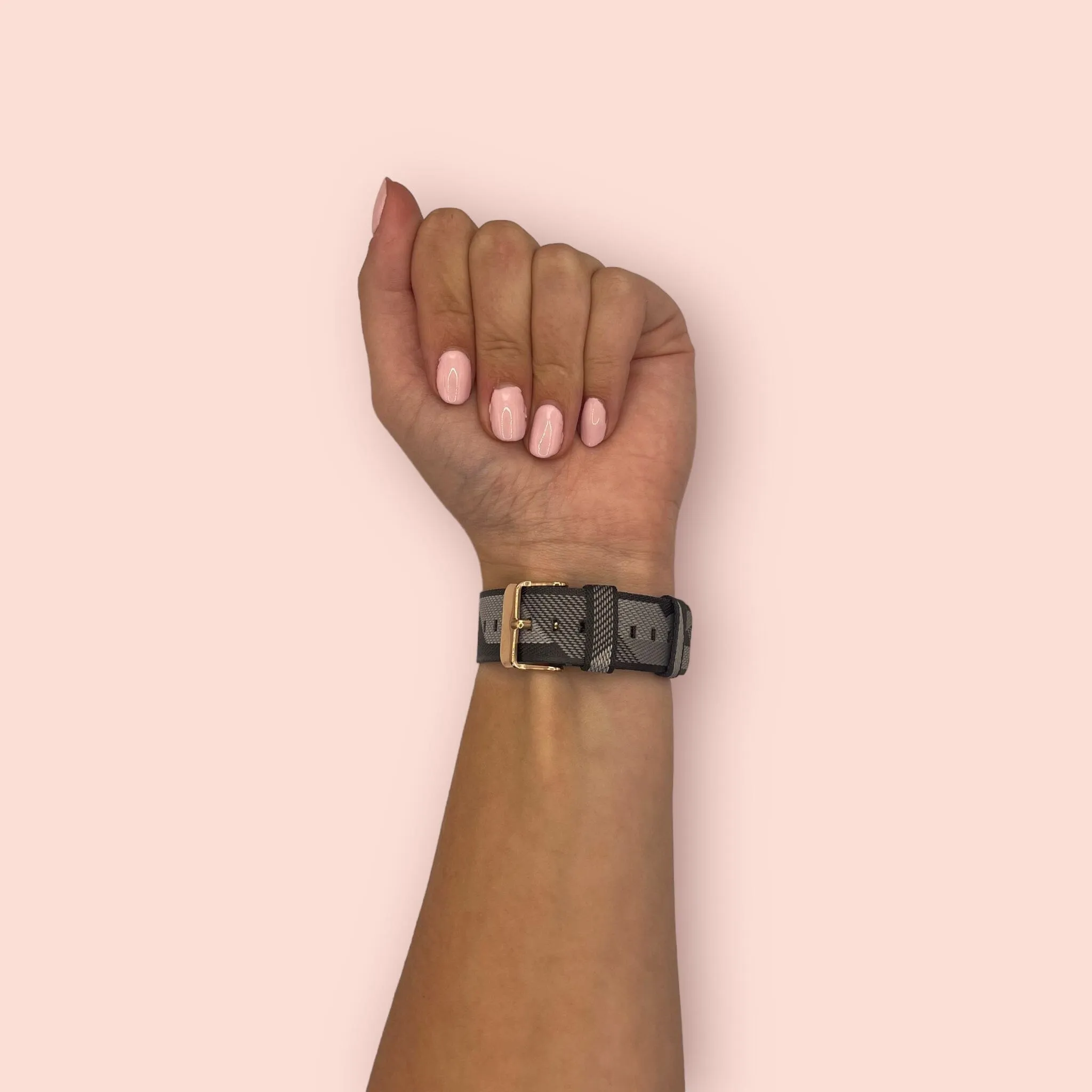 Stylish Canvas Watch Straps Compatible with Kogan Active  II Smart Watch
