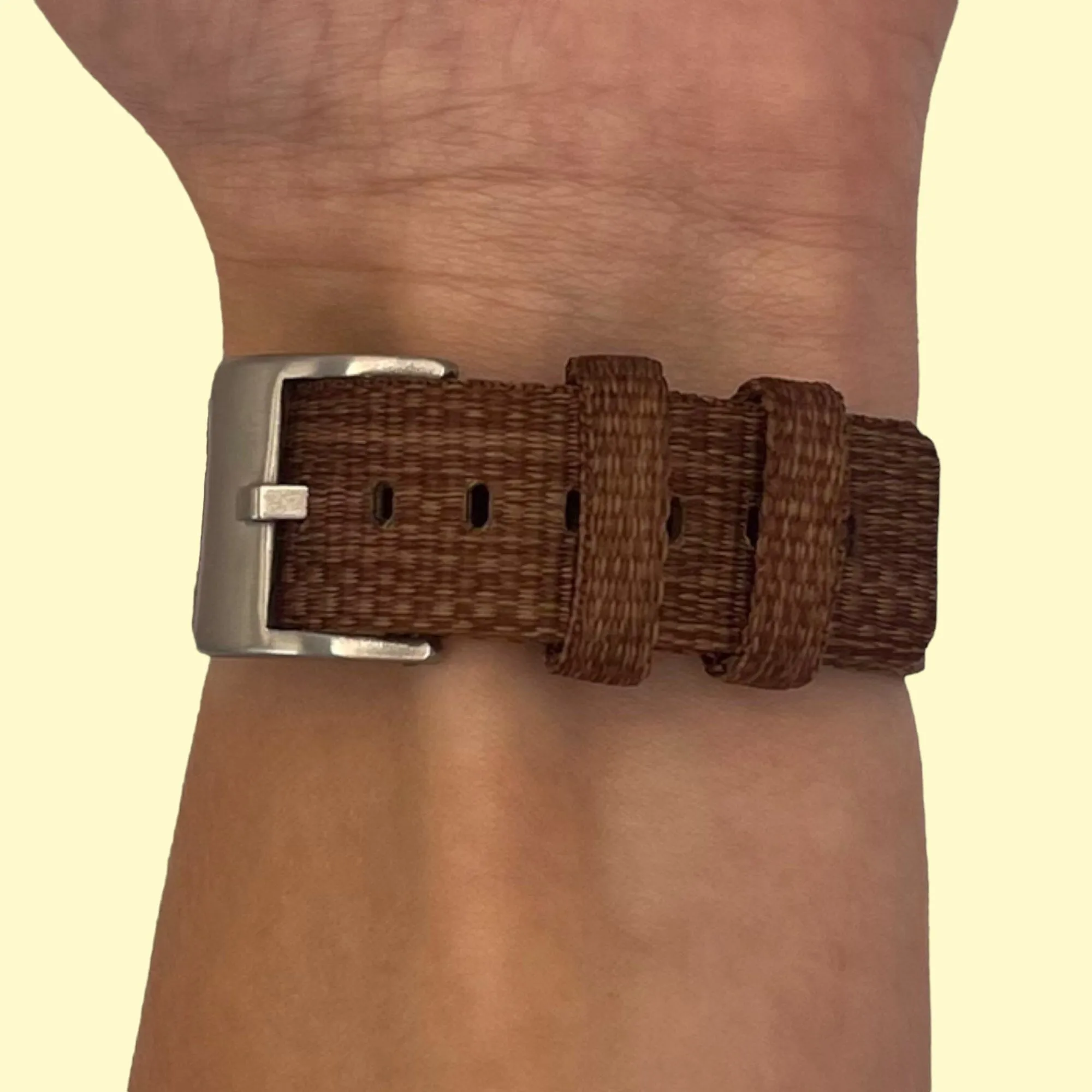 Stylish Canvas Watch Straps Compatible with Kogan Active  II Smart Watch