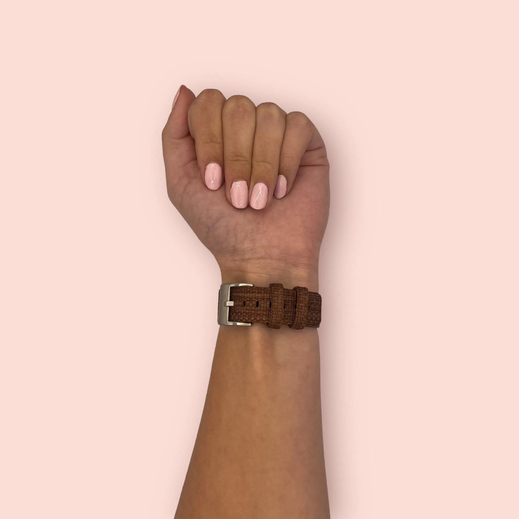 Stylish Canvas Watch Straps Compatible with Kogan Active  II Smart Watch