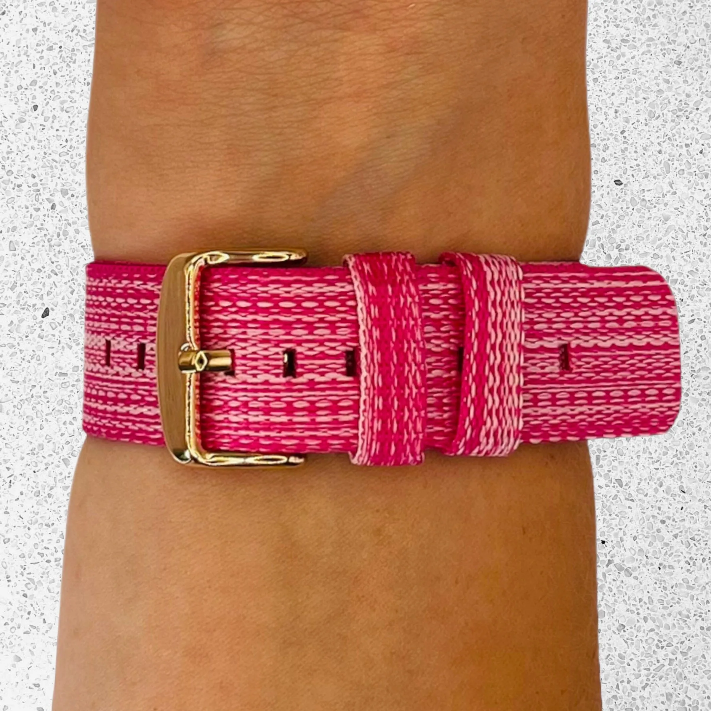 Stylish Canvas Watch Straps Compatible with Oppo Watch 41mm